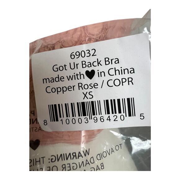 We are HAH Free People NWT Got Ur Back Bra Copper Rose XS Coquette Sexy - Picture 6 of 6